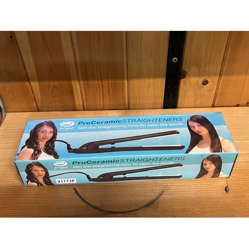 361 - 8 New JML ProCeramic Hair Straighteners.