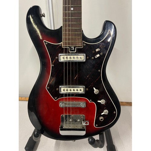 106 - 1960's/70's  Teisco top twenty electric guitar in sunburst. Made in Japan.