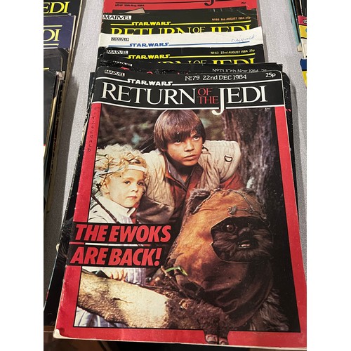 209 - 80 issues of 1980's Marvel Return of the Jedi comics from 17-112