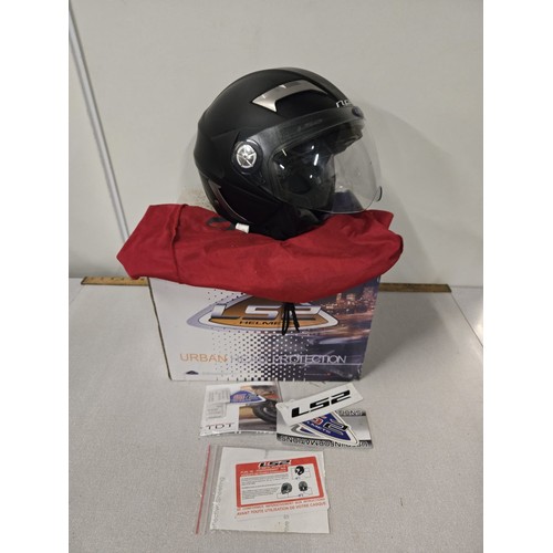 248 - Boxed LS2 helmet with dust bag & information.