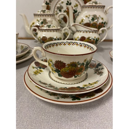 477 - 23 piece Franciscan Mandalay Dynasty Collection tea set.