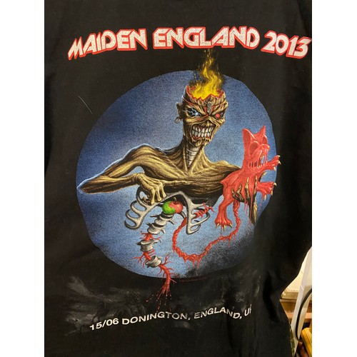 43 - 4 iron maid tour T-shirts to include 1998 virtual xi , 2006 legacy of the beast centinel , 2012 the ... 