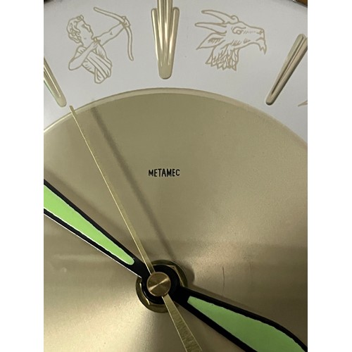 42 - Vintage mid century metemec wall clock