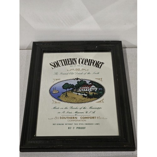 22 - Southern Comfort advertising mirror. 10