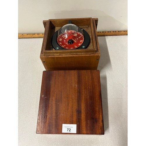 72 - Plastimo Boat Compass in fitted display box