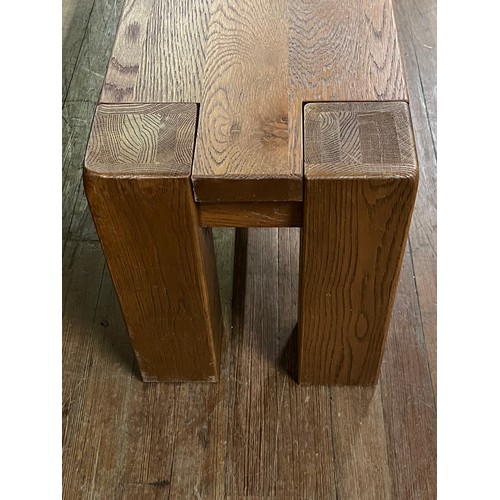 298 - Solid oak bench. 58