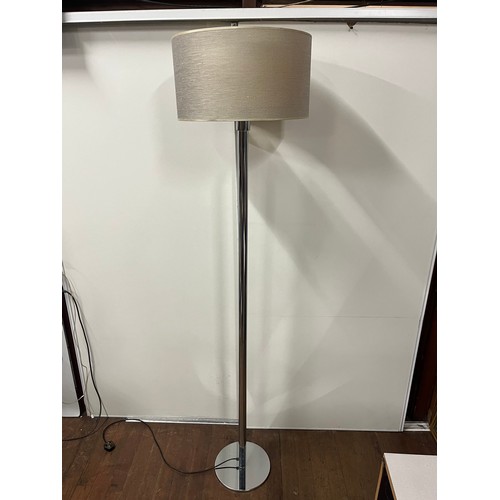 545 - Large French chrome floor lamp.