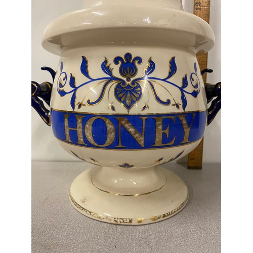 350 - Large chemist honey jar. 12