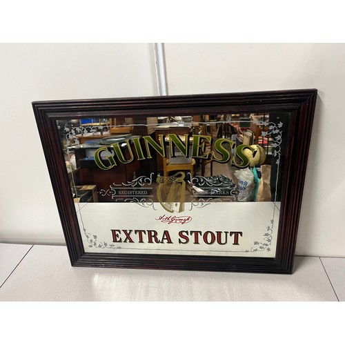 22 - Vintage Guinness extra stout advertising mirror. 25