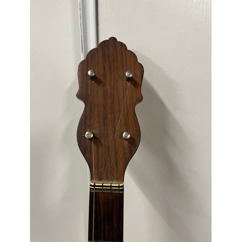 160 - Vintage German 5 string open back banjo.