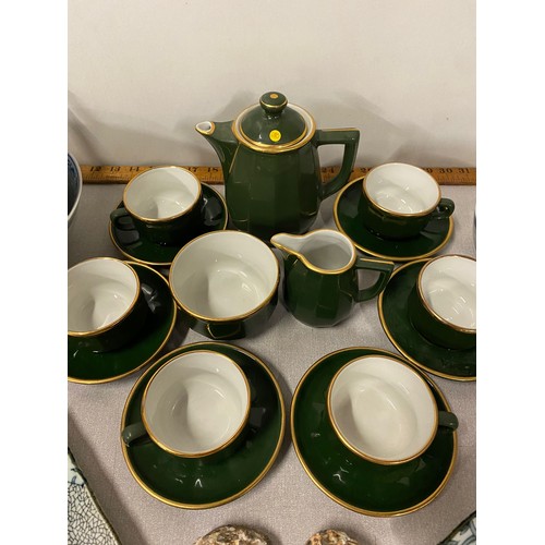 450 - Selection is misc to include Chinese soup bowls and spoons and Apilco French coffee set etc.