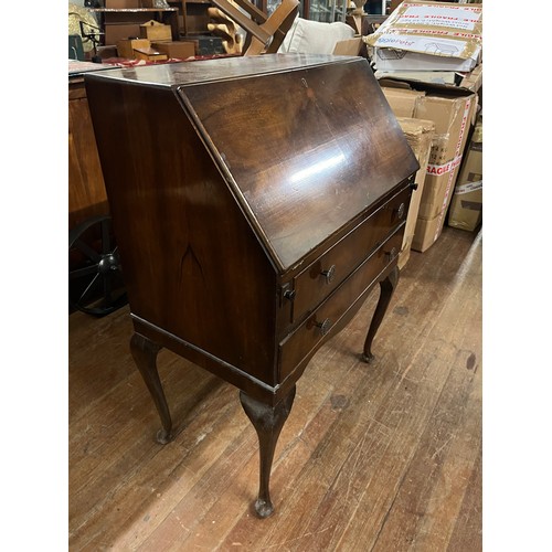 308 - vintage 2 drawer writing bureau