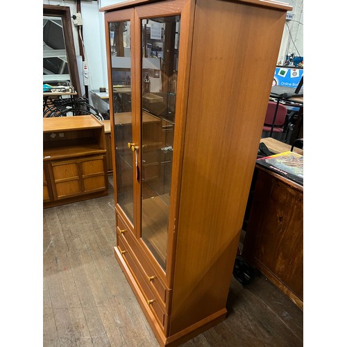 37 - GPlan 2 door 2 drawer display cabinet. 62