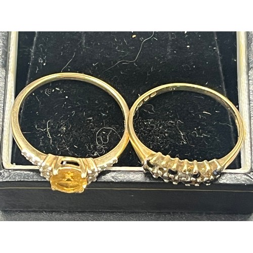 70 - 2 9ct gold ladies rings