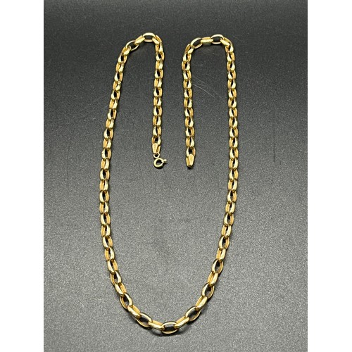 84 - 9ct gold belcher chain 6.6 grams