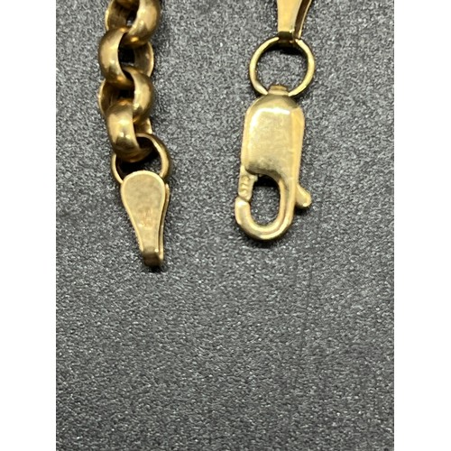 85 - 9ct gold belcher chain 8.5 grams