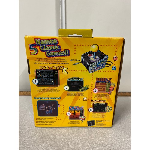 407 - New & boxed Namco 5 in 1 plug in & play arcade game to include pacman & Galaxian etc.