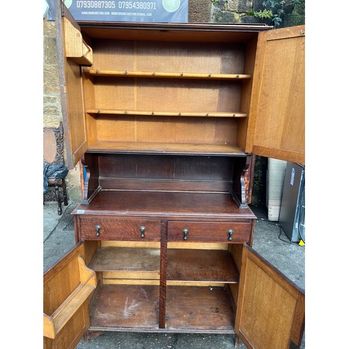 376 - stanley wood 2 piece dresser