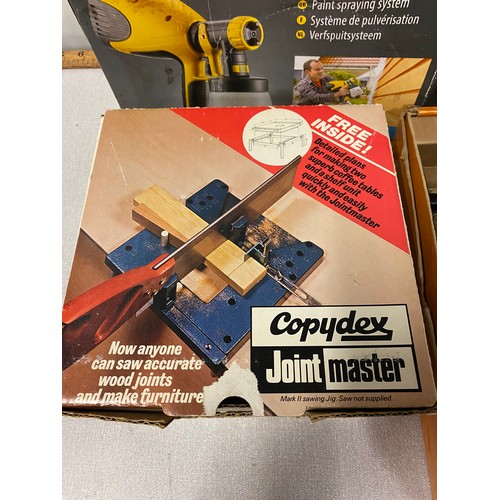 398 - Selection of tools to include Wagner sprayer & 1 other, Copydex joint master, Stanley hand drill & C... 