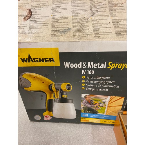 398 - Selection of tools to include Wagner sprayer & 1 other, Copydex joint master, Stanley hand drill & C... 