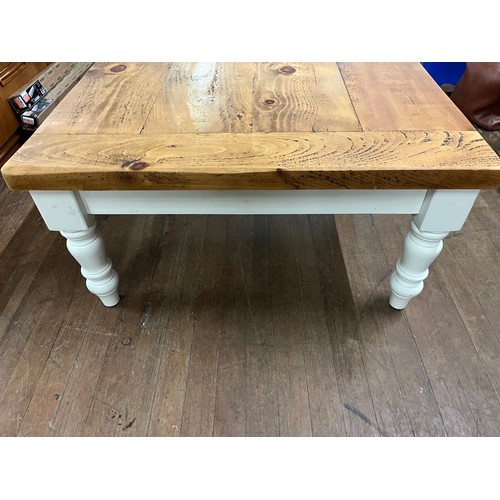 171 - Solid oak coffee table.