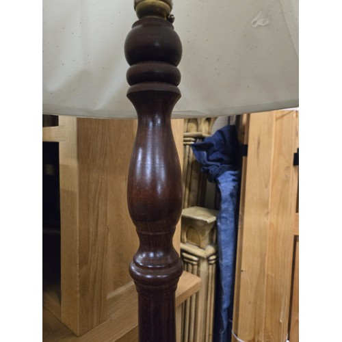 513 - Wooden standard lamp