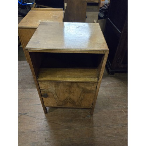 190 - Vintage Meredew 2 drawer mirror cabinet along with vintage cabinet.