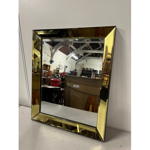 594 - mirrored framed mirror 24 x 20 inches