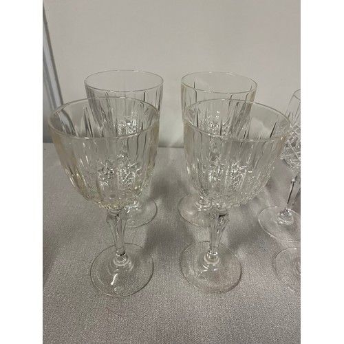 595 - selection of glass & crystal glass ware