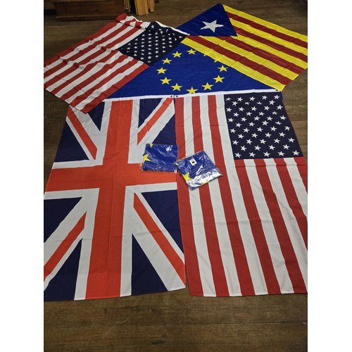 409 - Selection of New flags to include Union Jack, U.S.A, Catalonia etc.