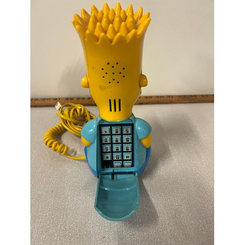 280 - Vintage 1990 Bart Simpson telephone.