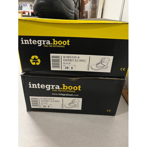 436 - 2 pairs Brand new Integra work boots size 6.