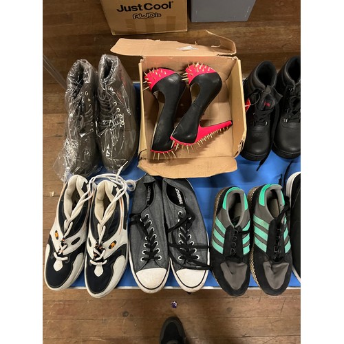 446 - Selection of new and used shoes and trainers to include Adidas and Converse etc.