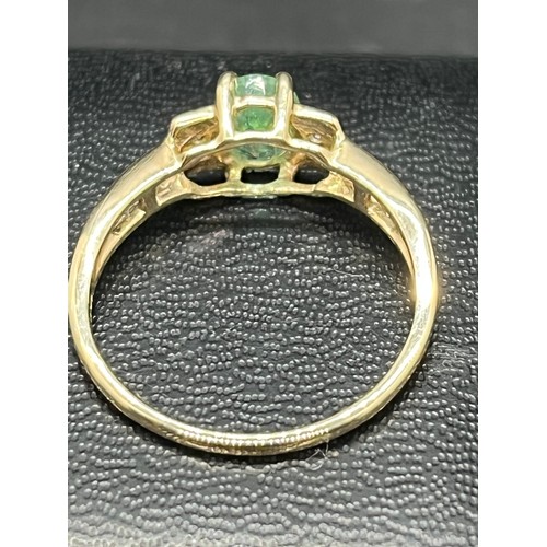 1 - 10k gold & green stone ring
2.08grams