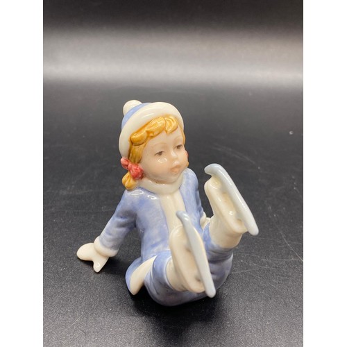 154 - Boxed rare Royal Copenhagen Little Skater along with Boy with trumpet and drum tree decoration and T... 