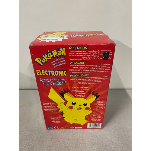 60 - Factory Seal Hasbro Pokemon Electronic I Choose You Pikachu Plush 1999.