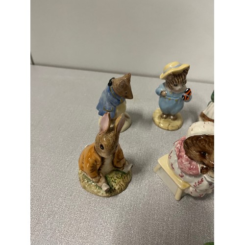 29 - 10 Beswick Beatrix Potter figures to include Timmy Willie sleeping, Old Mr Picklepin & Ginger etc, a... 