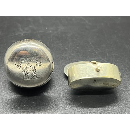 9 - silver sovereign holder & pill box