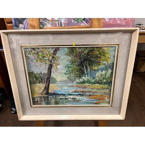 38 - Vintage framed oil painting 