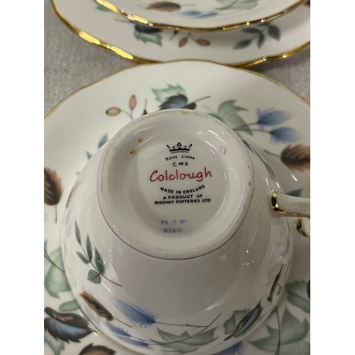 421 - 42 piece bone china colclough tea set