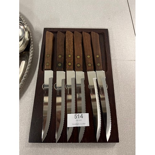 514 - selection of stainless steel cutlery