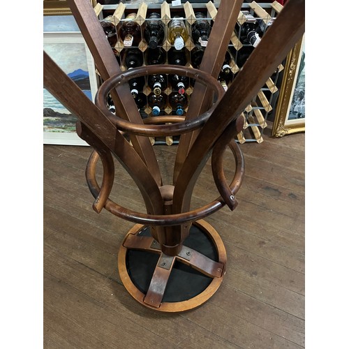 175A - Vintage oak architect swivel stool