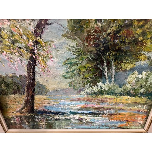 38 - Vintage framed oil painting 