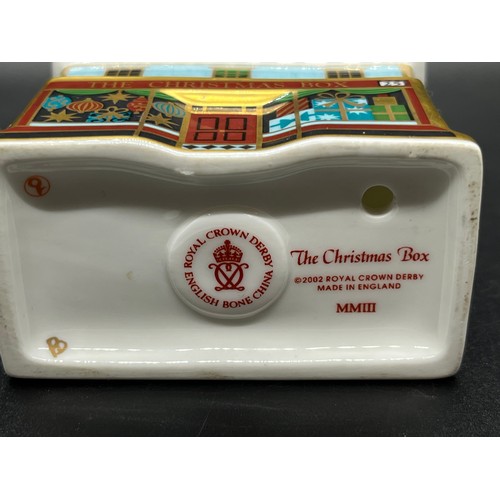 50 - Royal Crown Derby 'The Christmas Box' paperweight