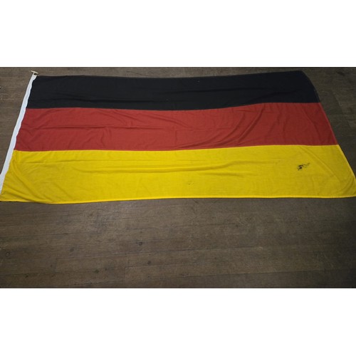 125 - Large German woven flag, hand sewn, 3yd (9ft 5 x 4ft)