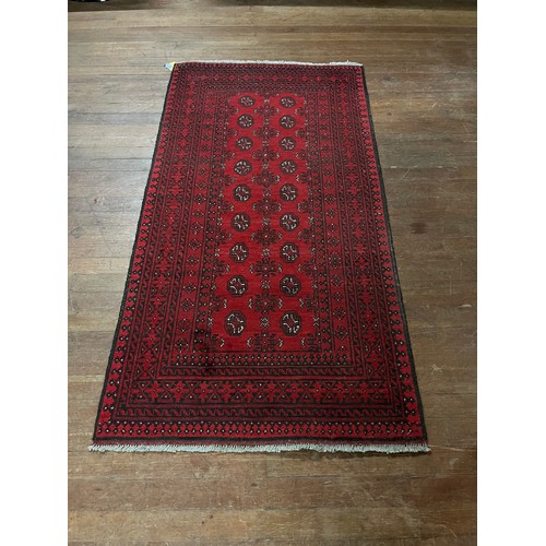 150 - Antique Afghan Aqcha hand knotted pure wool rug, 6ft 2 x 3ft 4 excellent condition, no marks or tear... 