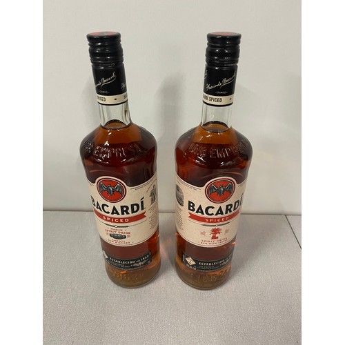 184 - 2 litre bottles of bacardi spiced rum