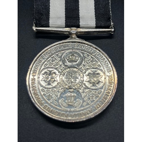 6 - Service medal of the order of St. John for Sgt Wilfrid Bamford.