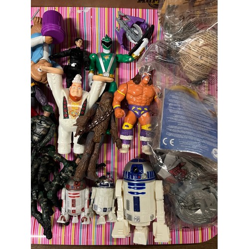 155 - Selection of figures to include starwars, shrek etc