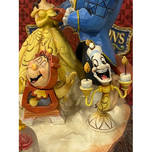 62 - Walt Disney Jim Shore Showcase collection Tale as old as time group figure Beauty and the beast. New... 